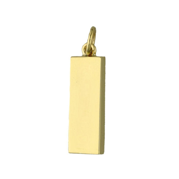 9ct Yellow Gold Ingot Pendant - 4.4g