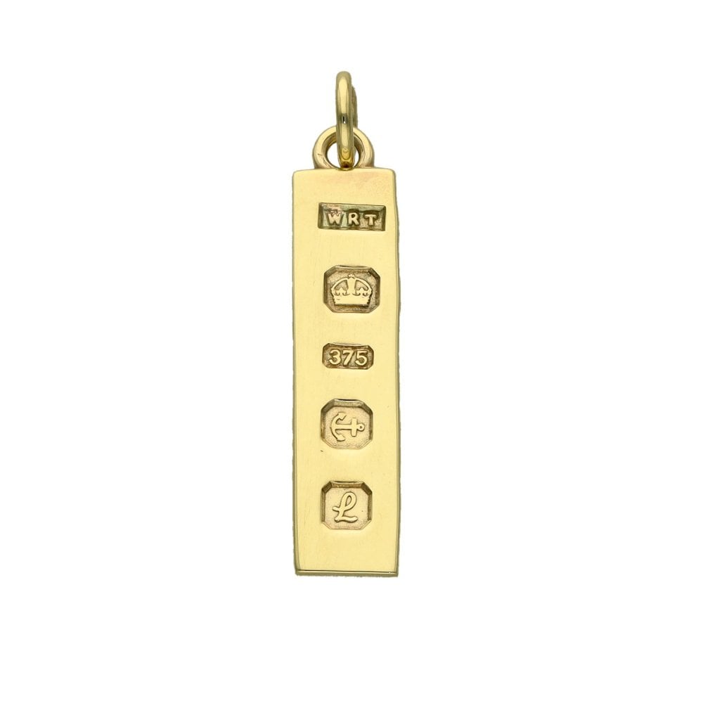 9ct Yellow Gold Ingot Pendant - 2.3g