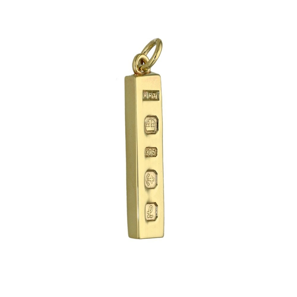 9ct Yellow Gold Ingot Pendant - 2.3g