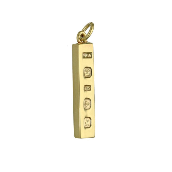 9ct Yellow Gold Ingot Pendant - 2.3g