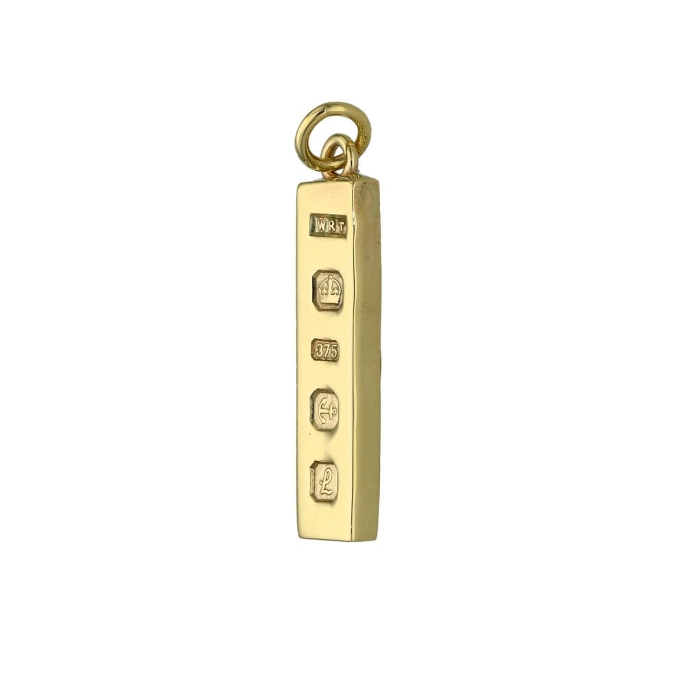 9ct Yellow Gold Ingot Pendant - 2.3g