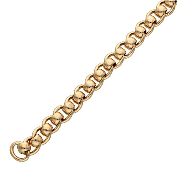 9ct Rose Gold Rollerball Bracelet - 31.2g - 8.5"
