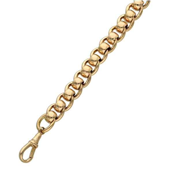 9ct Rose Gold Rollerball Bracelet - 31.2g - 8.5"