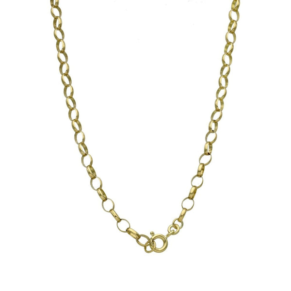 9ct Yellow Gold Crucifix & Chain - 22" - 20.5g