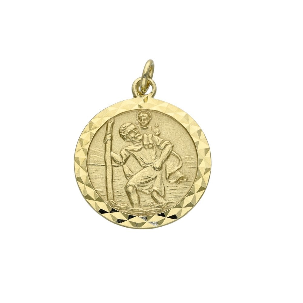 9ct Yellow Gold St. Christopher Pendant - 2.4g