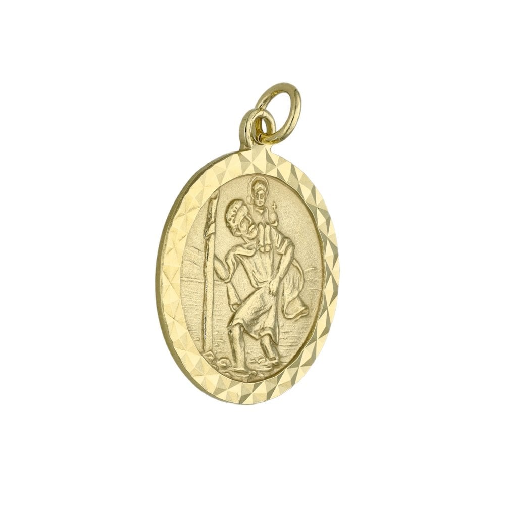 9ct Yellow Gold St. Christopher Pendant - 2.4g