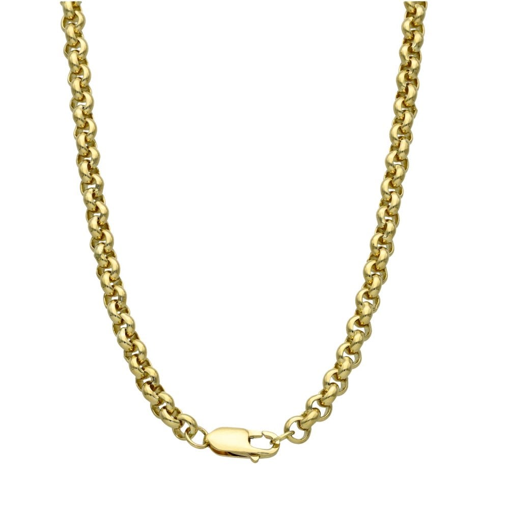 9ct Yellow Gold Solid Belcher Chain - 20" - 40.2g
