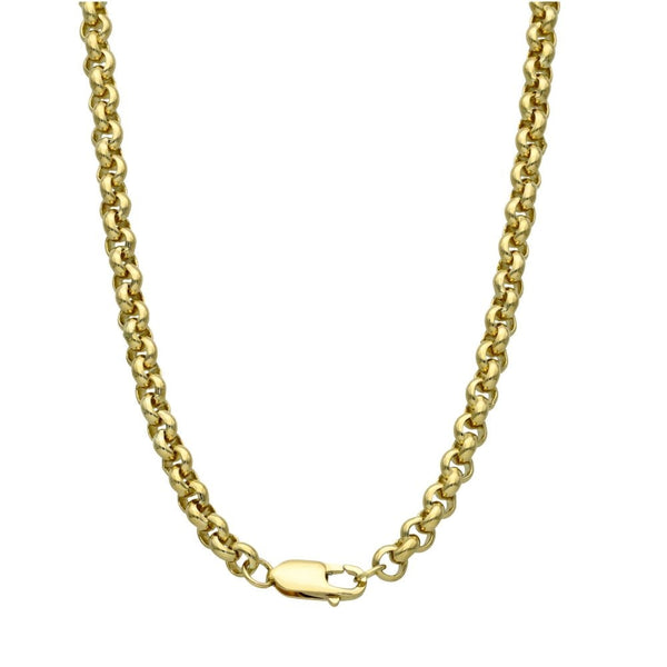 9ct Yellow Gold Solid Belcher Chain - 20" - 40.2g