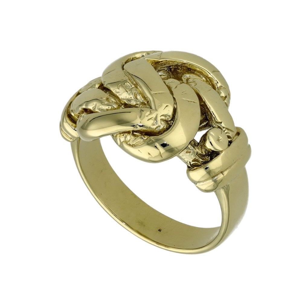 9ct Yellow Gold Knott Ring - Size V - 14.2g