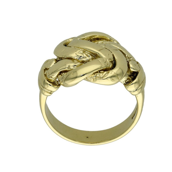 9ct Yellow Gold Knott Ring - Size V - 14.2g