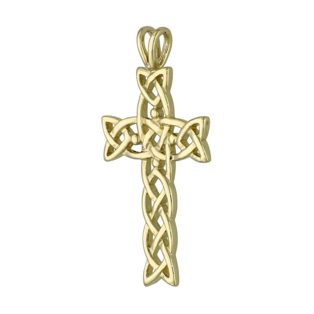 9ct Yellow Gold Celtic Cross Pendant - 3.0g