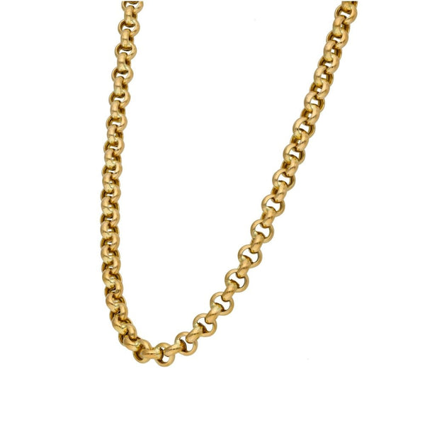 9ct Yellow Gold Belcher Chain - 18" - 16.1g