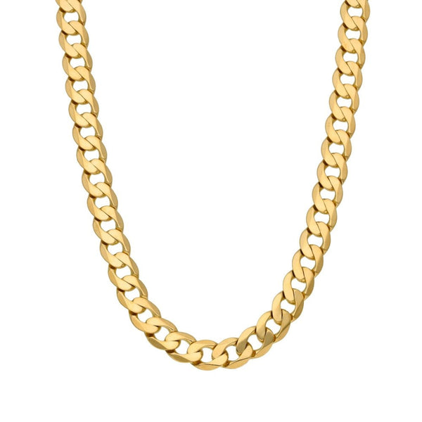 9ct Yellow Gold Curb Chain - 20" - 30.4g