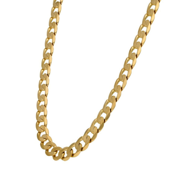 9ct Yellow Gold Curb Chain - 20" - 30.4g