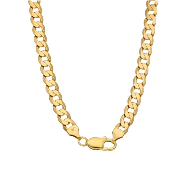 9ct Yellow Gold Curb Chain - 20" - 30.4g
