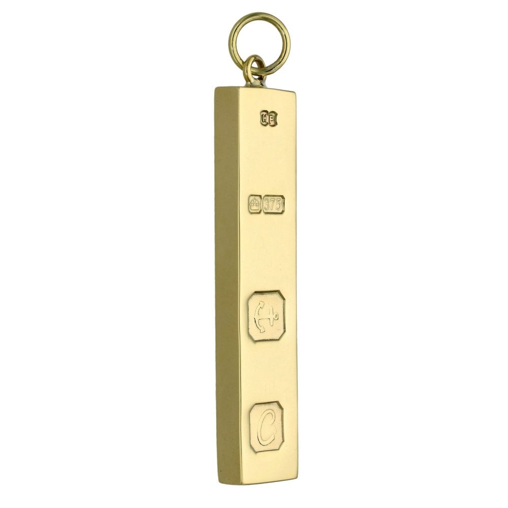 9ct Yellow Gold Ingot Pendant - 29.5g