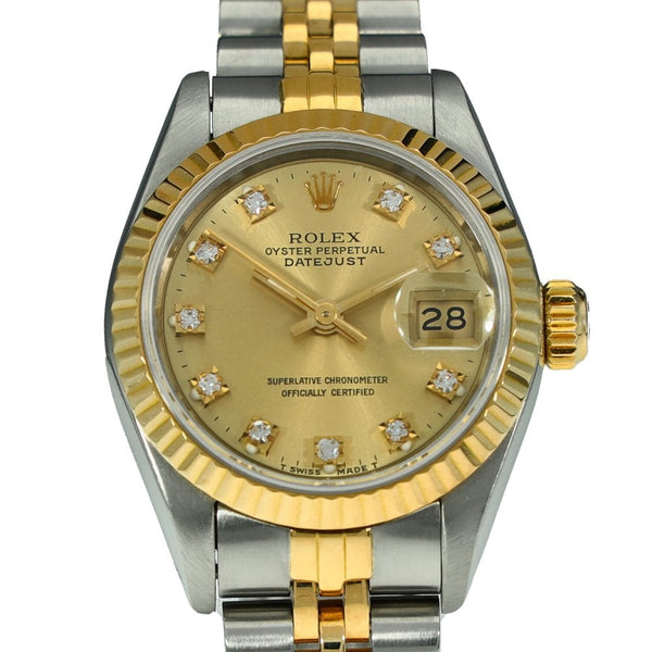 Datejust 69173 - Ladies Watch - Champagne Diamond Dial - 1988