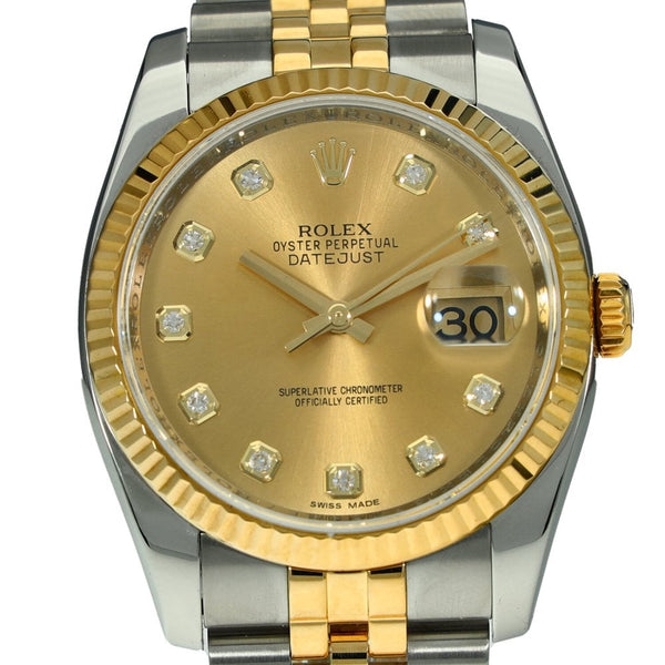 Datejust 116233 - Gents Watch - Diamond Dial - 2012