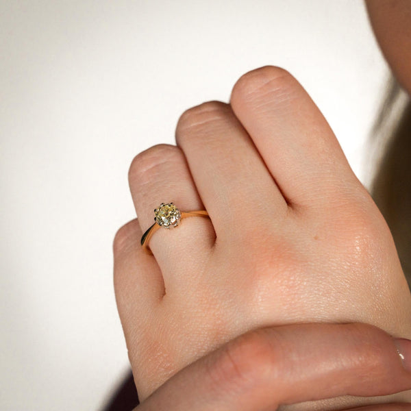 Ladies 14ct Yellow Gold Diamond Engagement Ring - 0.78ct