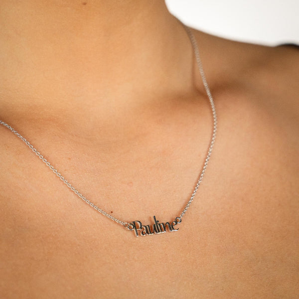 Bespoke Customisable Silver Name Pendant
