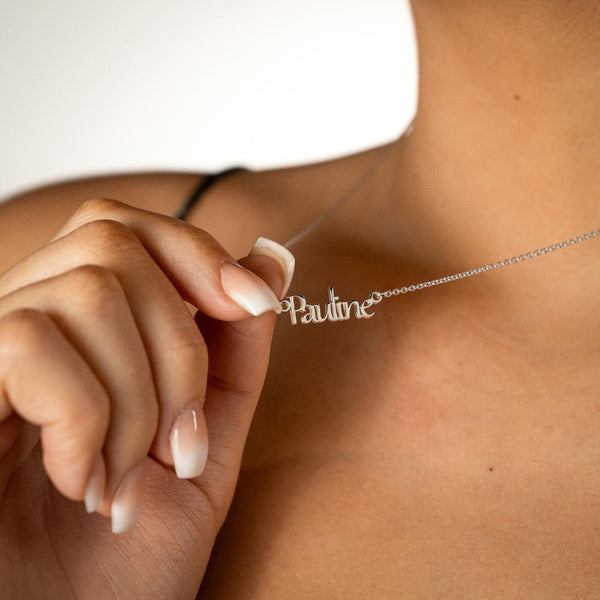 Bespoke Customisable Silver Name Pendant