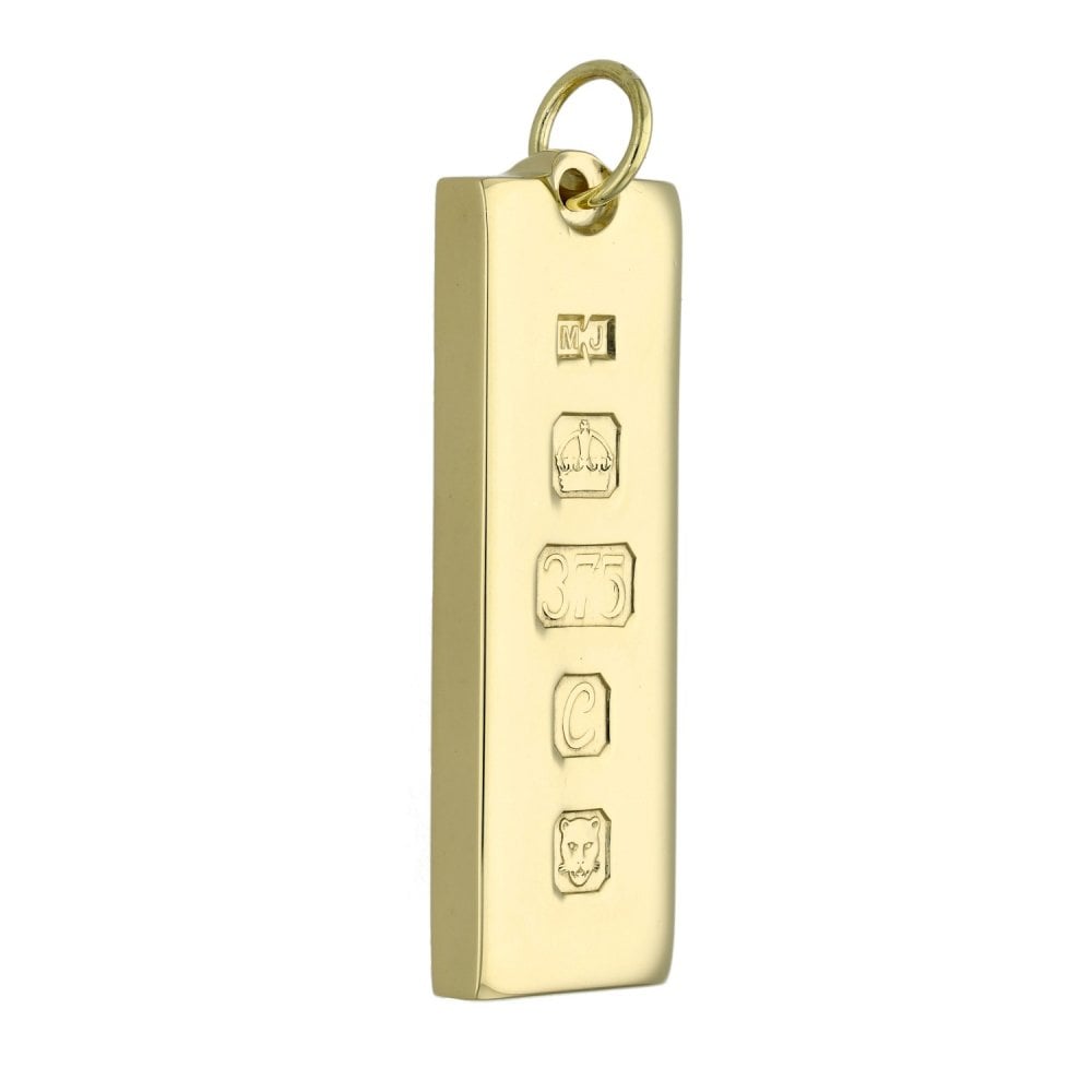 9ct Yellow Gold Ingot Pendant - 30.0g