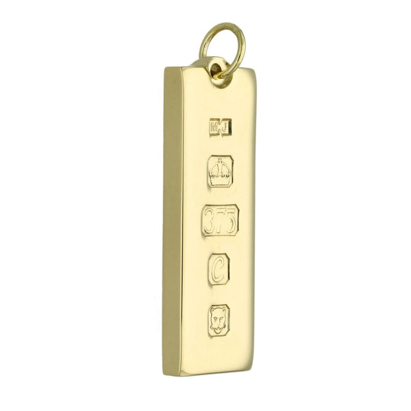 9ct Yellow Gold Ingot Pendant - 30.0g