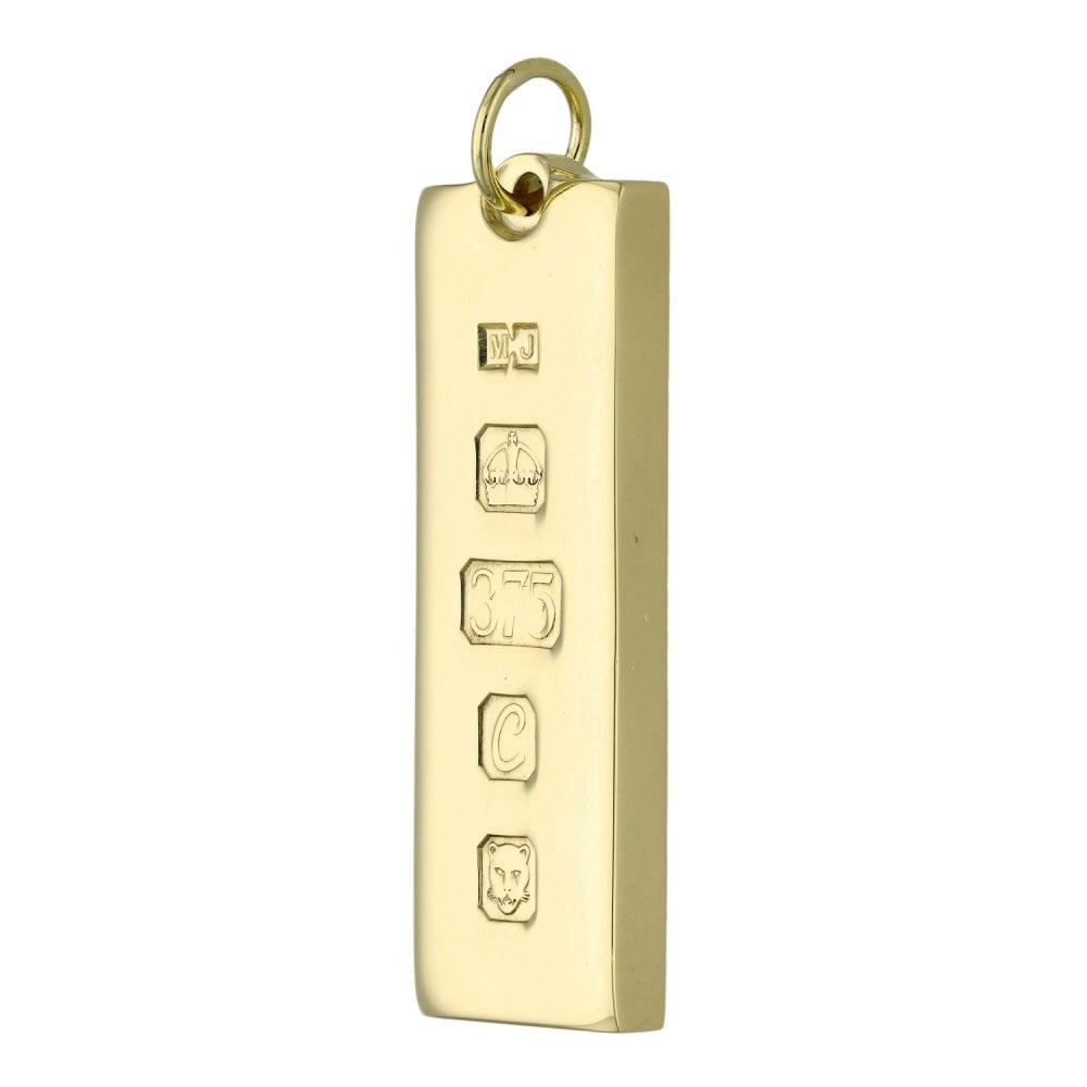 9ct Yellow Gold Ingot Pendant - 30.0g