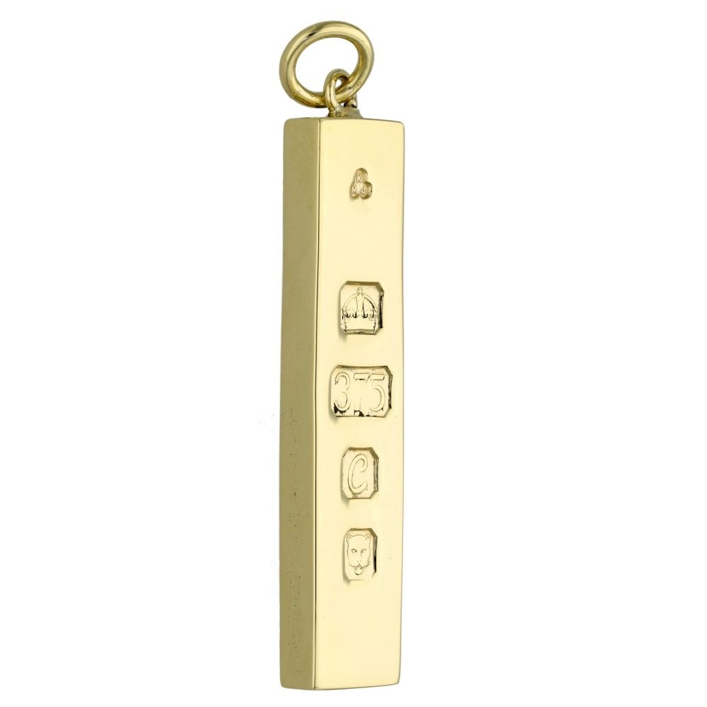 9ct Yellow Gold Ingot Pendant - 31.0g