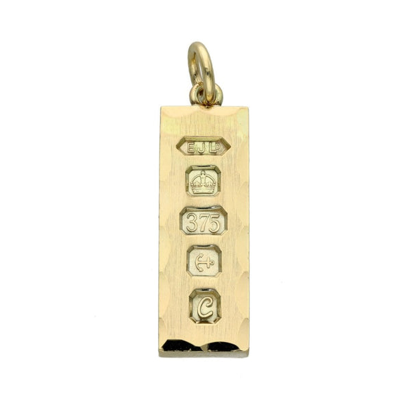 9ct Yellow Gold Ingot Pendant - 16.1g