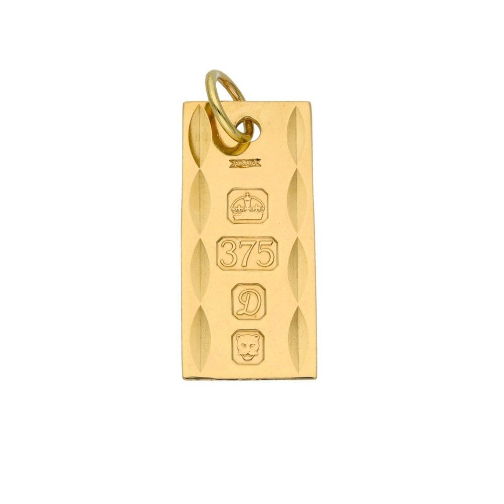 9ct Yellow Gold Ingot Pendant - 3.0g