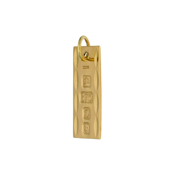 9ct Yellow Gold Ingot Pendant - 3.0g