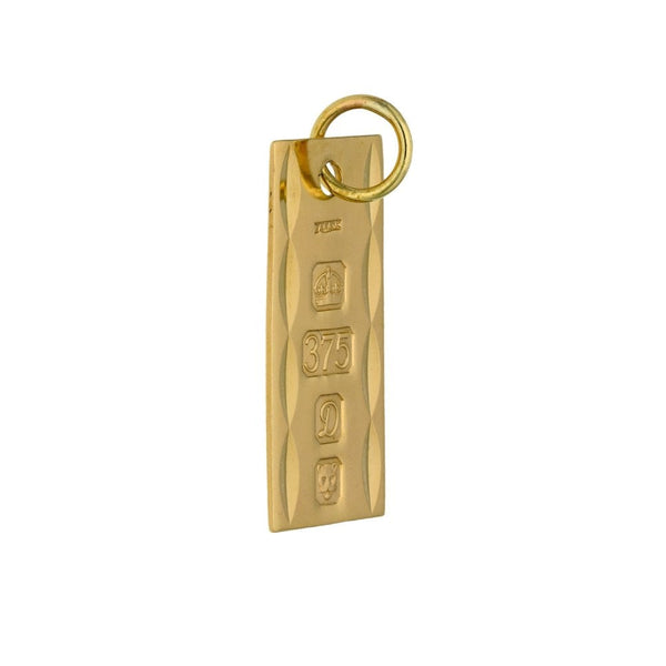 9ct Yellow Gold Ingot Pendant - 3.0g