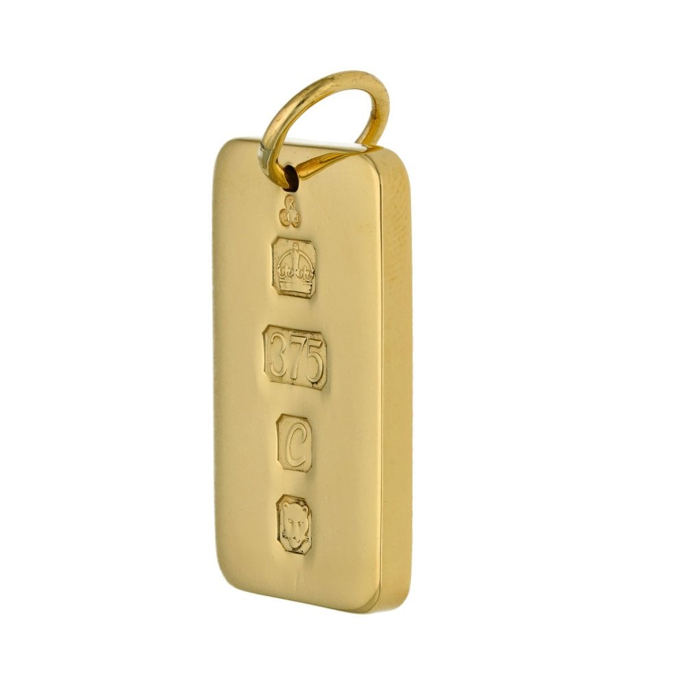 9ct Yellow Gold Ingot Pendant - 29.1g
