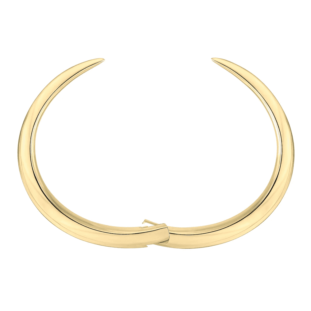 Sabre Deco Yellow Gold Vermeil Cuff Bangle