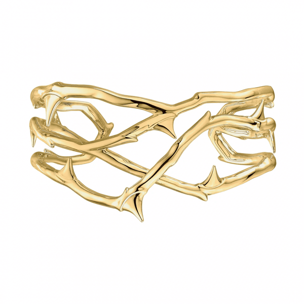 Rose Thorn Yellow Gold Vermeil Small Cuff