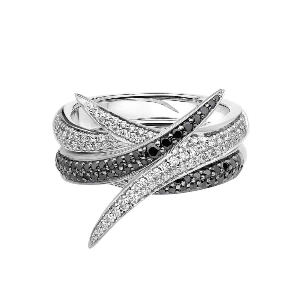 Entwined Inward Wedding Ring - Platinum & 0.56ct Diamond
