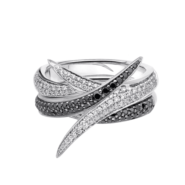 Entwined Inward Wedding Ring - Platinum & 0.56ct Diamond
