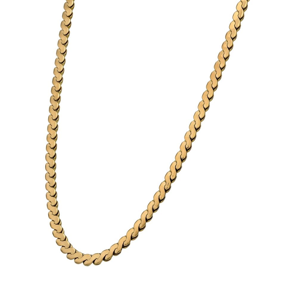 9ct Yellow Gold Fancy-Link Chain - 20" - 14.5g