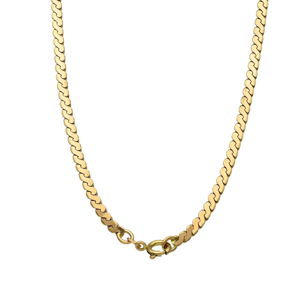 9ct Yellow Gold Fancy-Link Chain - 20" - 14.5g