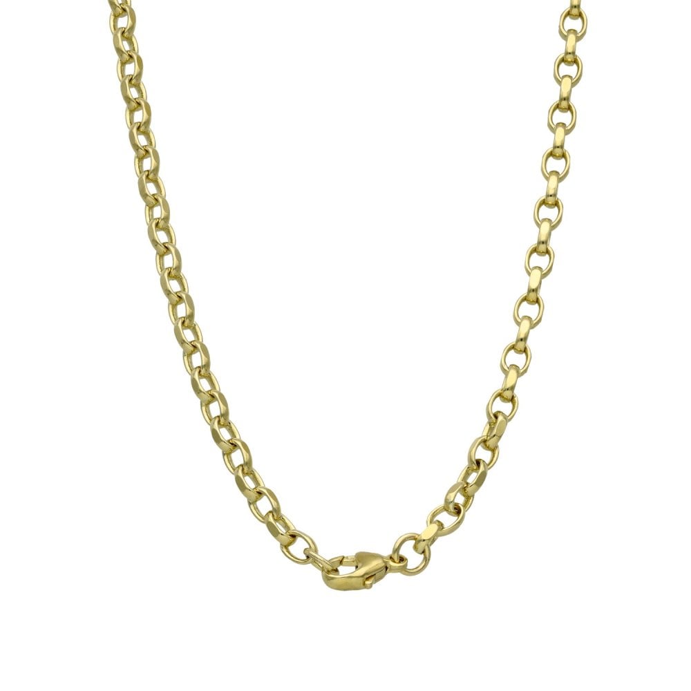 9ct Yellow Gold Belcher Chain - 24" - 21.6g