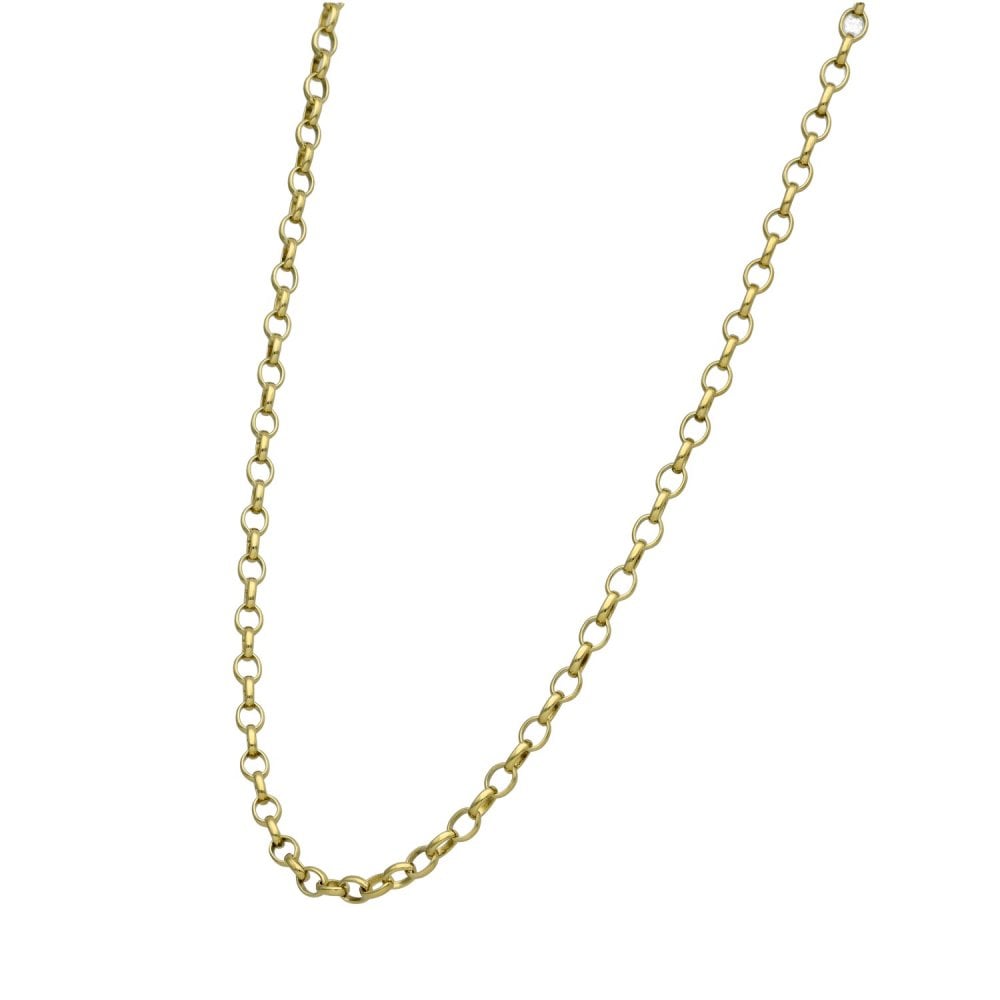 9ct Yellow Gold Belcher Chain - 24" - 6.4g