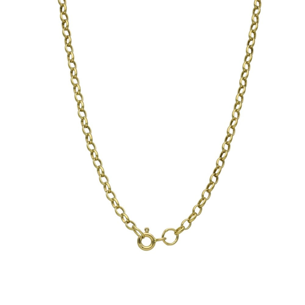 9ct Yellow Gold Belcher Chain - 24" - 6.4g