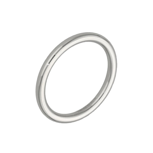 9ct White Gold 2mm Wedding Ring - Size L - 2.3g