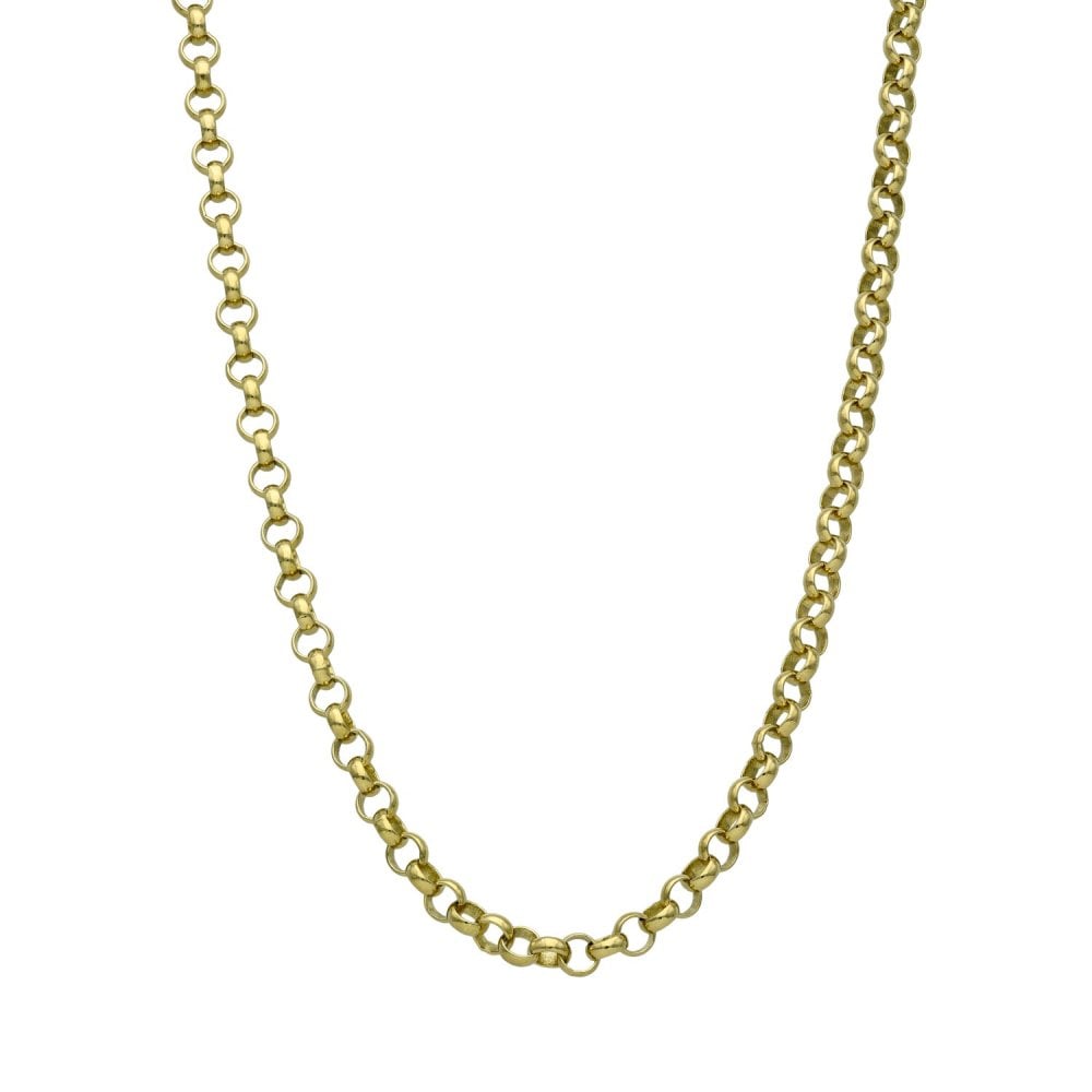 9ct Yellow Gold Belcher Chain - 24" - 12.5g
