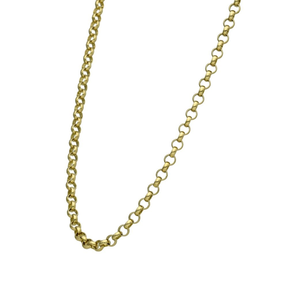 9ct Yellow Gold Belcher Chain - 24" - 12.5g