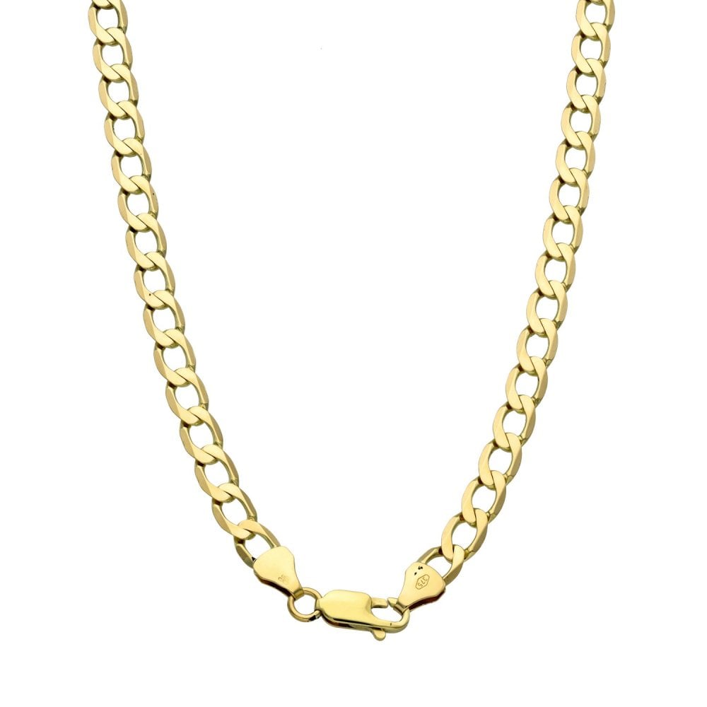 9ct Yellow Gold Curb Chain - 20" - 14.8g