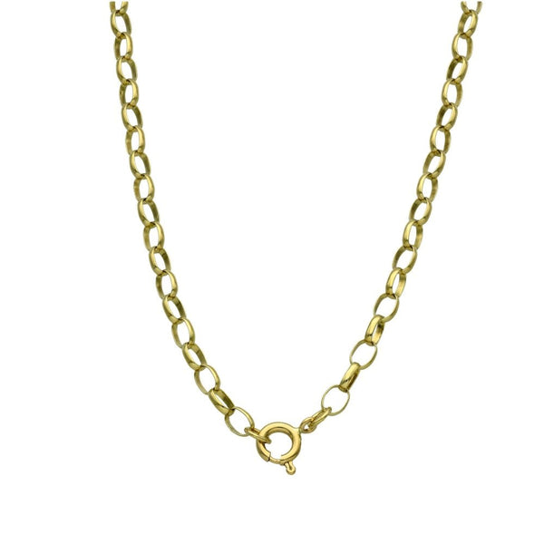 9ct Yellow Gold Belcher Chain - 18" - 7.3g