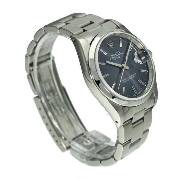 Date 15200 - Mens Watch - Blue Dial - 34mm - 1991