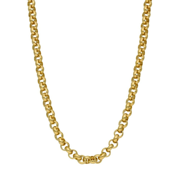 9ct Yellow Gold Belcher Chain - 35.3g - 24"